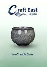 Ice‑Crackle Glaze Ceramic Teacup