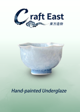 Crystalline-Glaze Flower-Rim Teacup