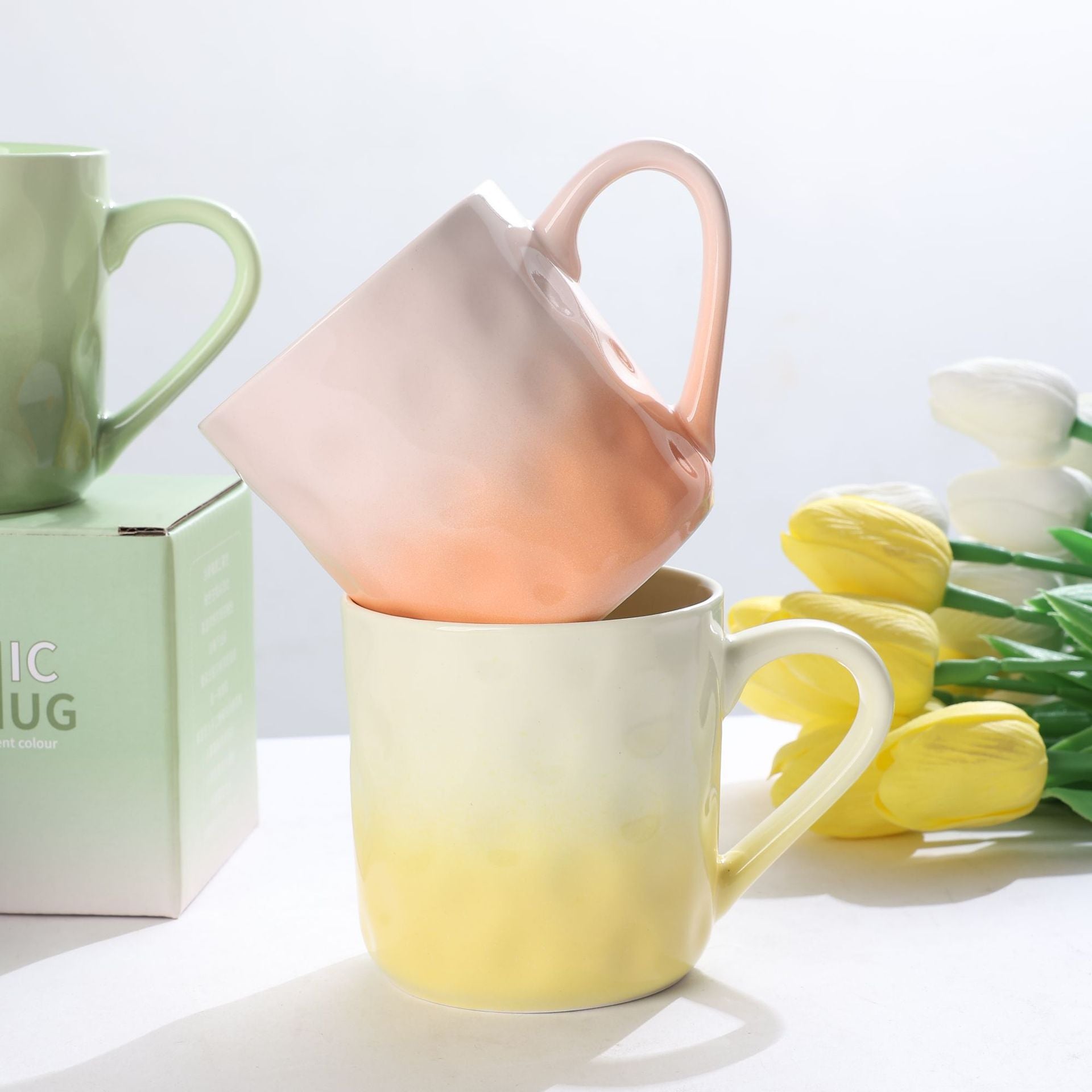 Creamy Ceramic Mug | Soft-Tone Minimalist Coffee Cup