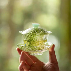 Hand-Painted Borosilicate Glass Gaiwan